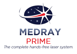 Patient receiving Medray Laser Therapy at Precision Chiropractic and Rehab in Stuart, FL